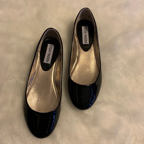 Steve Madden Shoes - Steve Madden P-Heaven Black Patent Flats 7